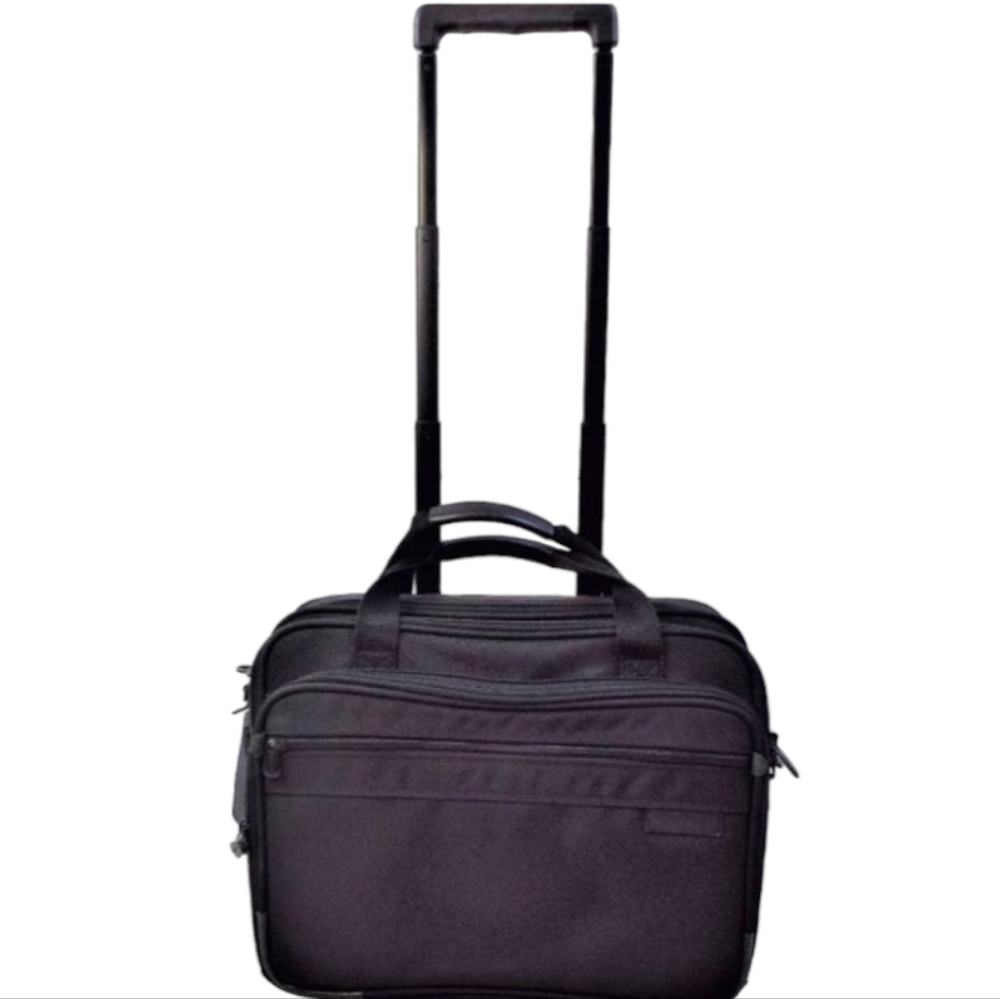 Briggs & Riley Black Rolling Carry-On Briefcase